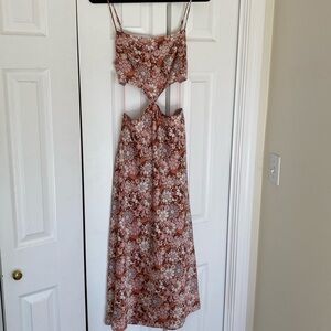 Cotton Candy Floral Tiered Midi Sundress